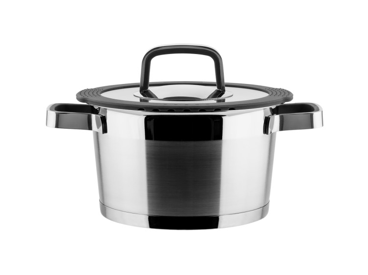Кастрюля з кришкою Moderno 18 см 2,3л \/ Saucepot with lid VINZER 50072 - зображення 1