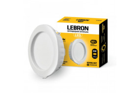 Світильник Lebron LED Врізний Круглий L-DR-1241,12W 900lm 4100K (12-08-12)