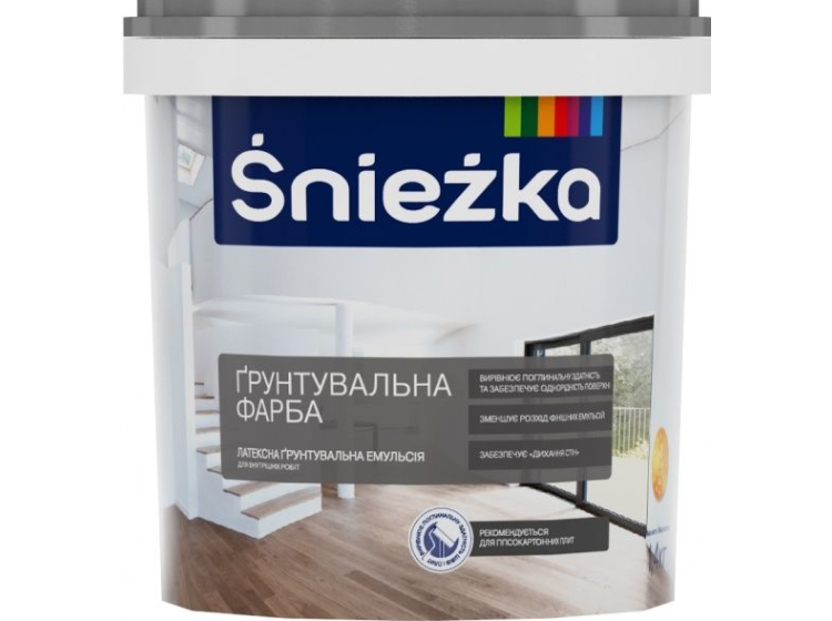 Грунтувальна фарба латексна Sniezka 1л\/1,4кг (MOD) - зображення 1