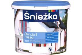 Фарба фасадна акрилова біла матова Sniezka STANDART 3л/4,2кг (Україна) (MOD)
