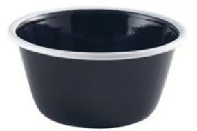 Мисочка 500 мл чорн. емал. глиб. GenWare 59512BK