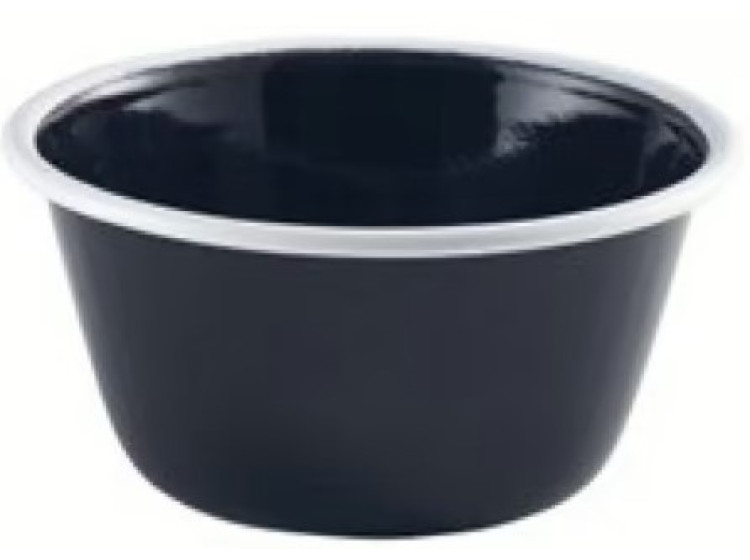 Мисочка 500 мл чорн. емал. глиб. GenWare 59512BK - зображення 1