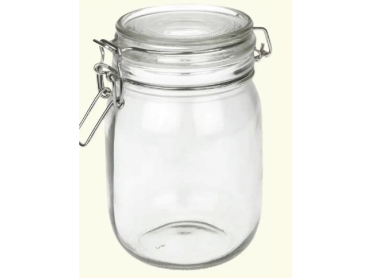 Ємність скляна з бугельним замком Vittora, 1000 мл (БП) VT-7410 - зображення 1