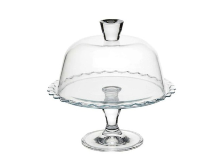 Патіссері блюдо на ніжці з кришкою d-26,4см, h-26см (под.уп.) 96952 - зображення 1