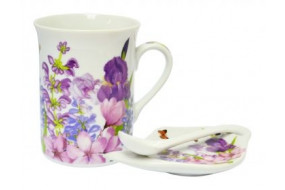 Набір для чаю "Пурпурові квіти" 3 пр. Keramia K24-198-030