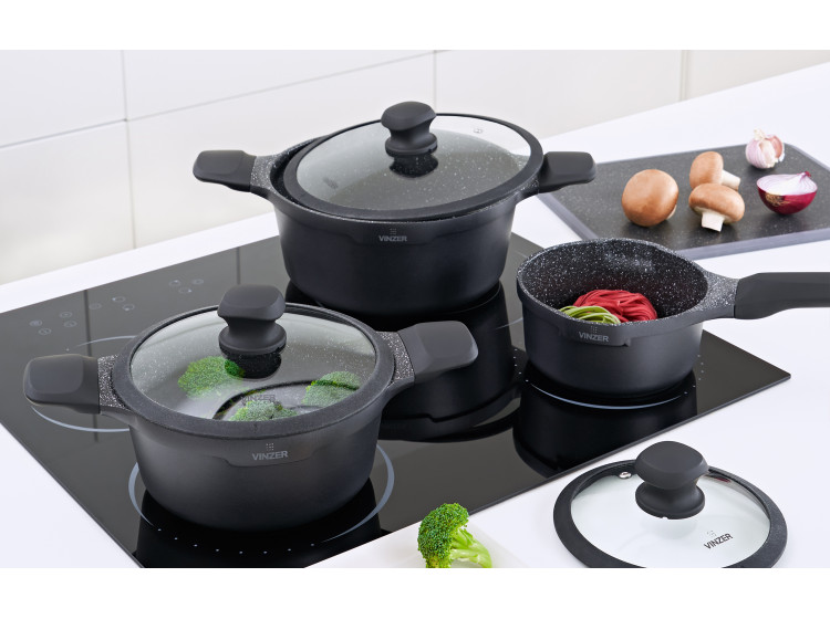 Сотейник  1,2 л Kuro Induction Line 16 cm VINZER 50426 - зображення 3