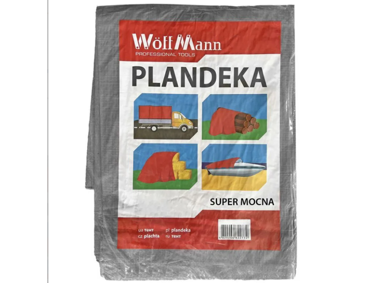 Тент будівельний 110г\/м,  4х6м WoffMann  \/\/ 999946 - зображення 1