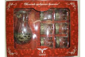 GE09-3944/807 Набір Глечик 1л+склянки 6шт 300мл Візерунок(Г-Х)