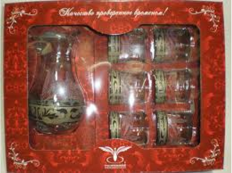 GE09-3944\/807 Набір Глечик 1л+склянки 6шт 300мл Візерунок(Г-Х) - зображення 1