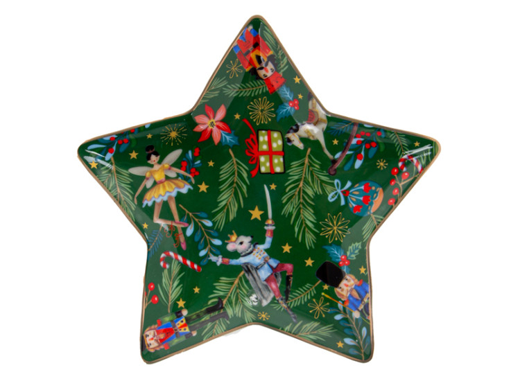 Набір з 2-х блюд "Green Christmas" 15 см (Ел-Д) 922-074 - зображення 3